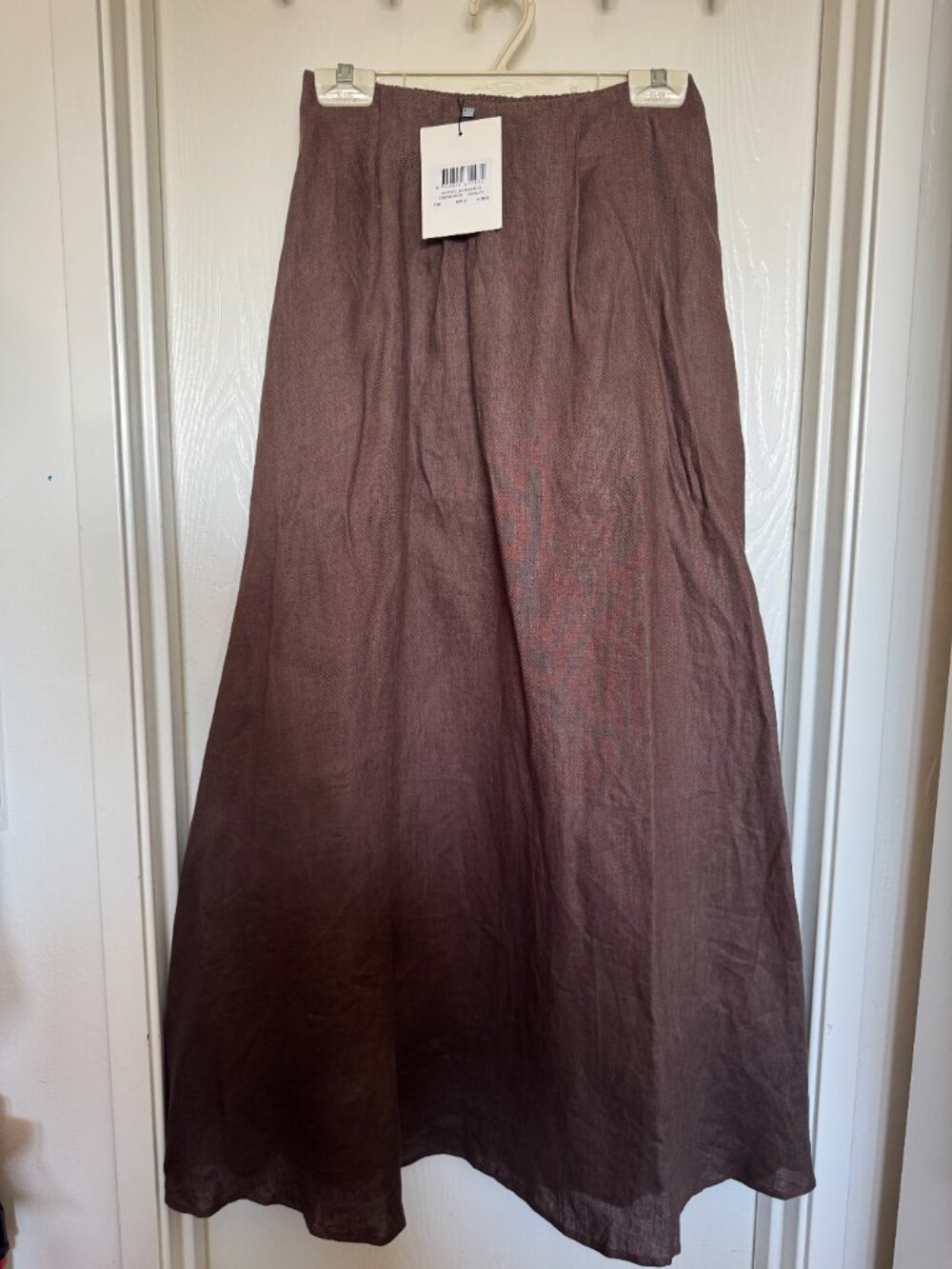 DISSH Amy Choc Linen Bubble Top & Midi Skirt Matching Set Size 8 NWT - Picture 9 of 9